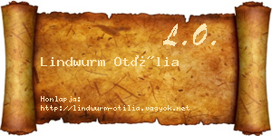 Lindwurm Otília névjegykártya